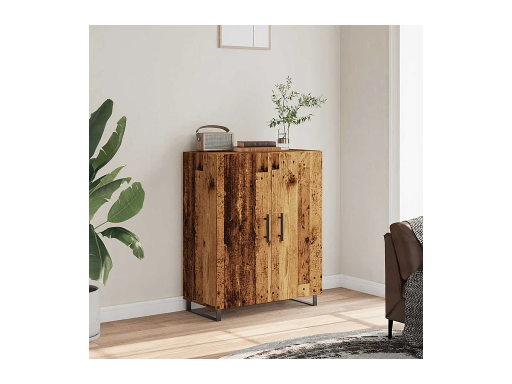 Buffet vieux bois 69,5x34x90 cm bois d'ingénierie