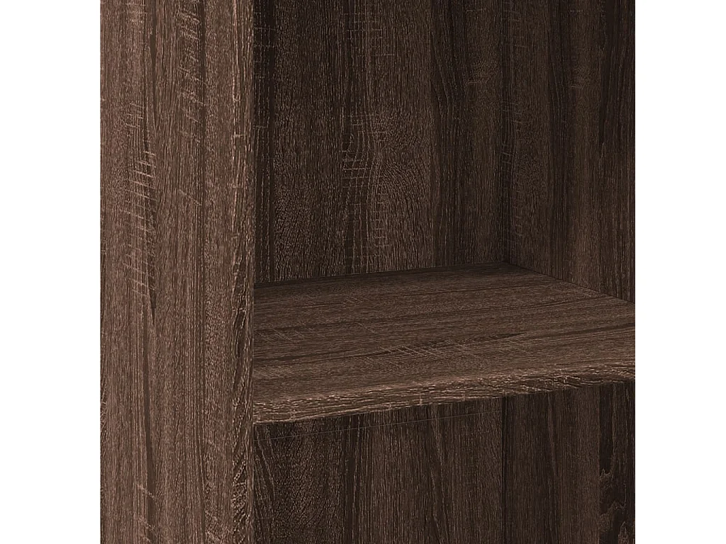 Buffet haut chêne marron 45x41x124 cm bois d'ingénierie