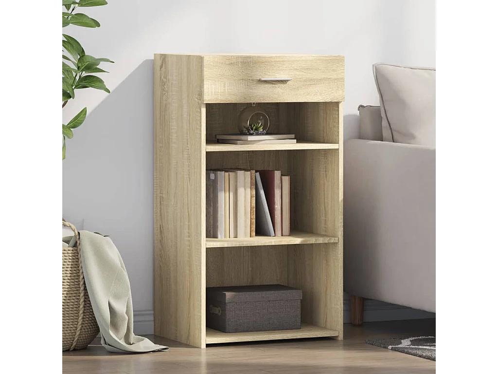 Buffet chêne sonoma 50x42,5x93 cm bois d'ingénierie