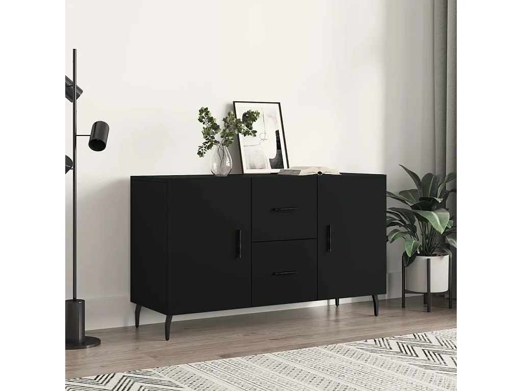 Aparador 100x36x60 cm derivados de madeira preto