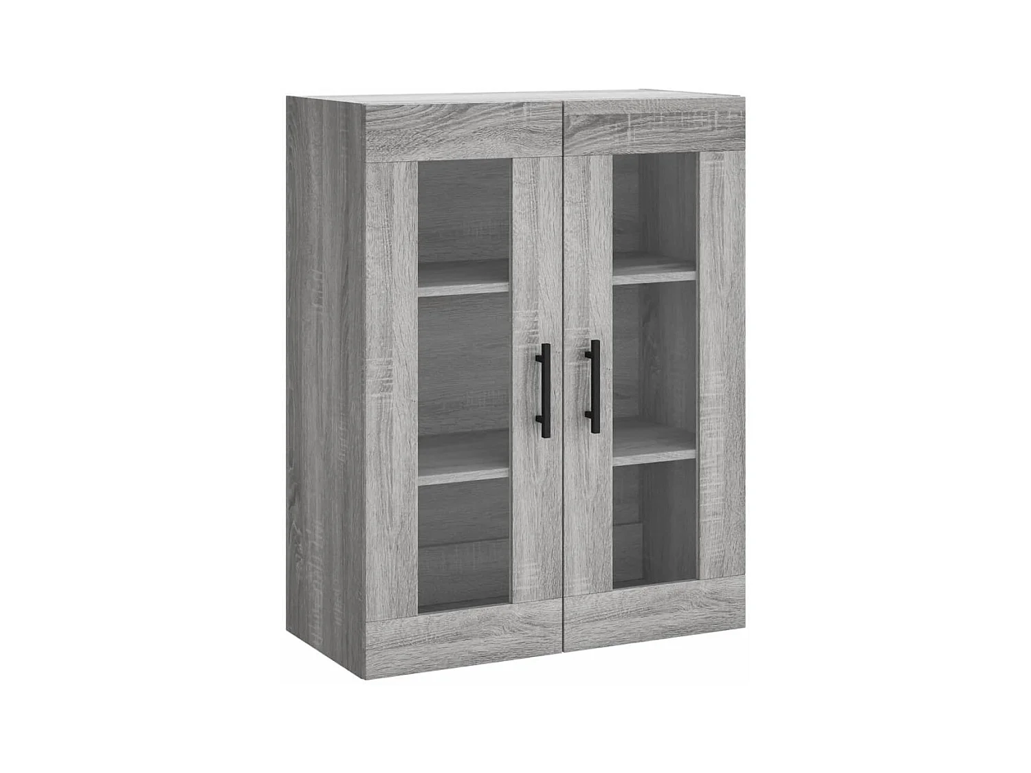 Buffet haut Sonoma gris 69,5x34x180 cm Bois d'ingénierie
