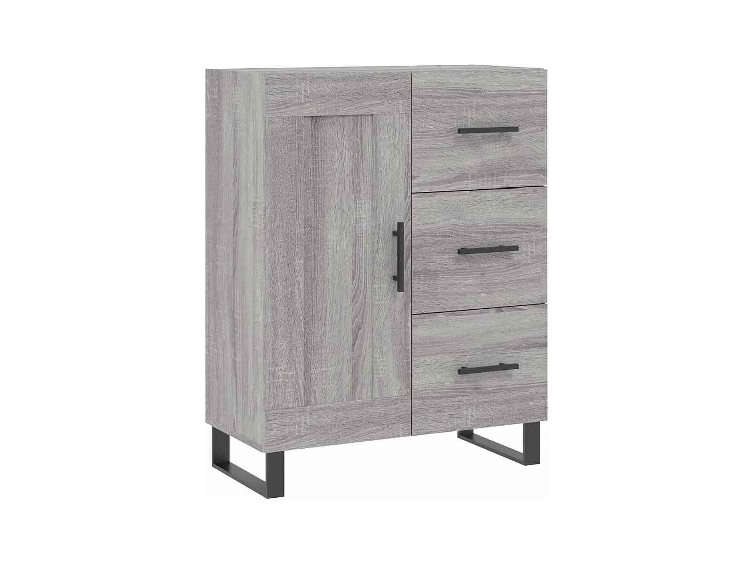 Buffet haut Sonoma gris 69,5x34x180 cm Bois d'ingénierie