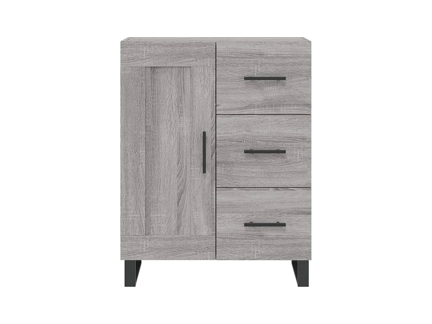 Buffet haut Sonoma gris 69,5x34x180 cm Bois d'ingénierie