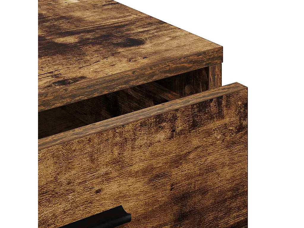 Buffet avec tiroir Chêne fumé 40 x 41 x 75 cm Bois d'ingénierie