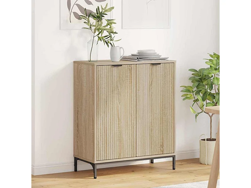 Dressoir Sonoma eiken 69.5 x 33 x 82 cm Bewerkt hout