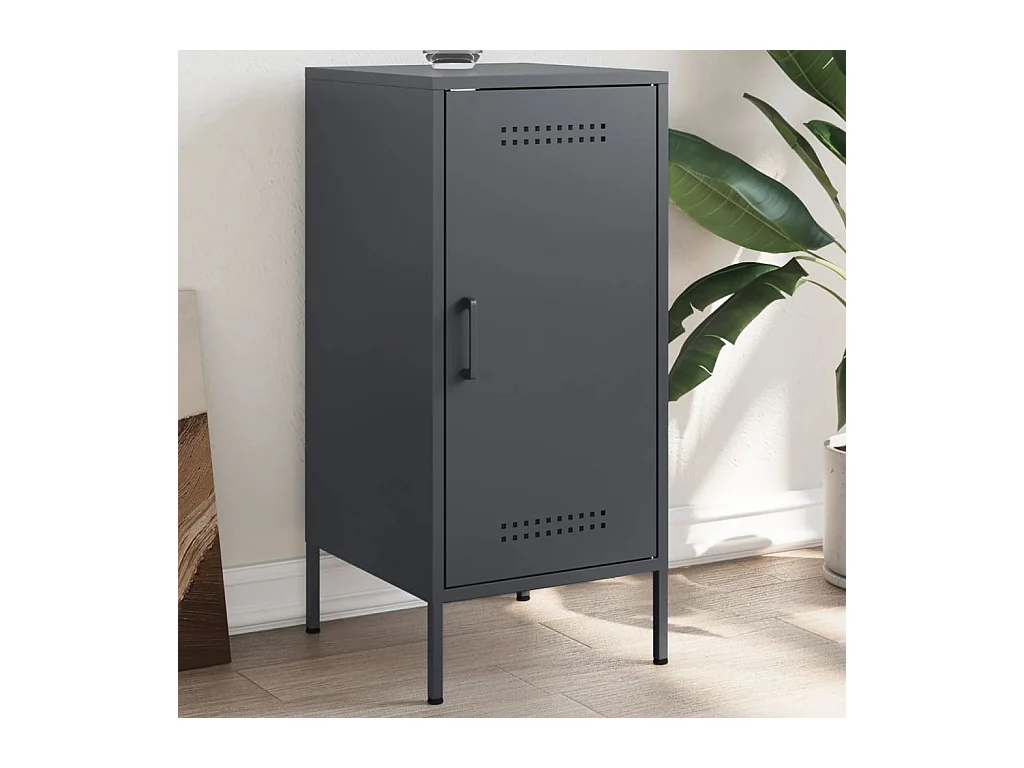 Buffet anthracite 36x39x79 cm acier