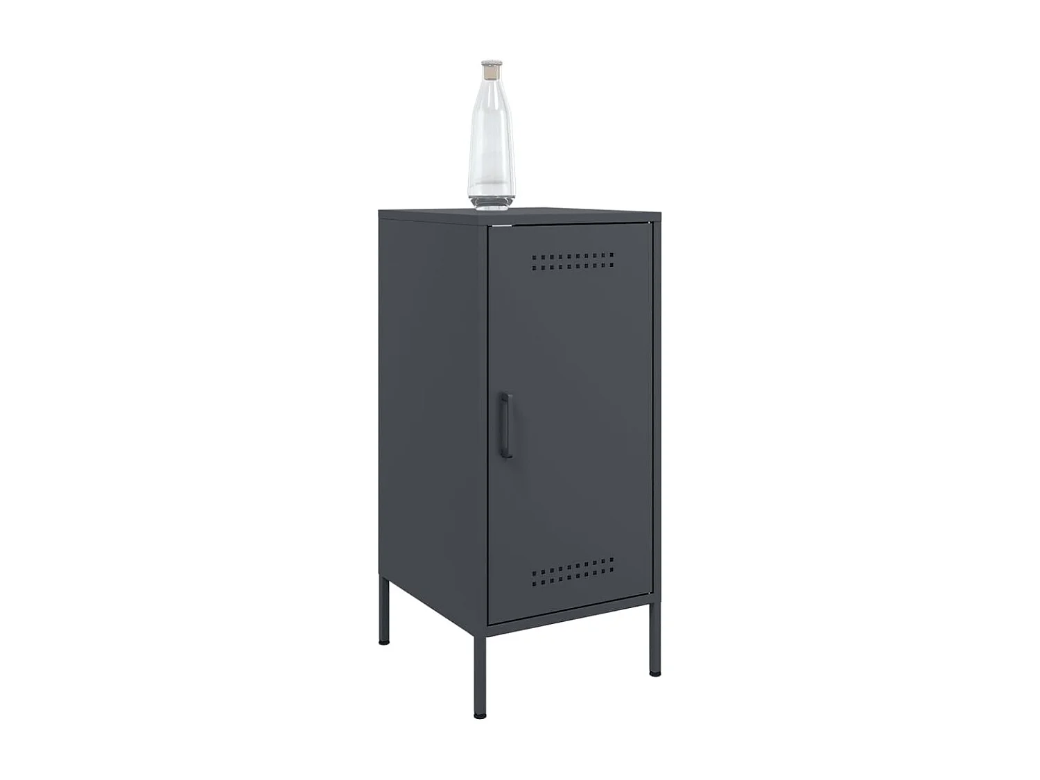 Buffet anthracite 36x39x79 cm acier