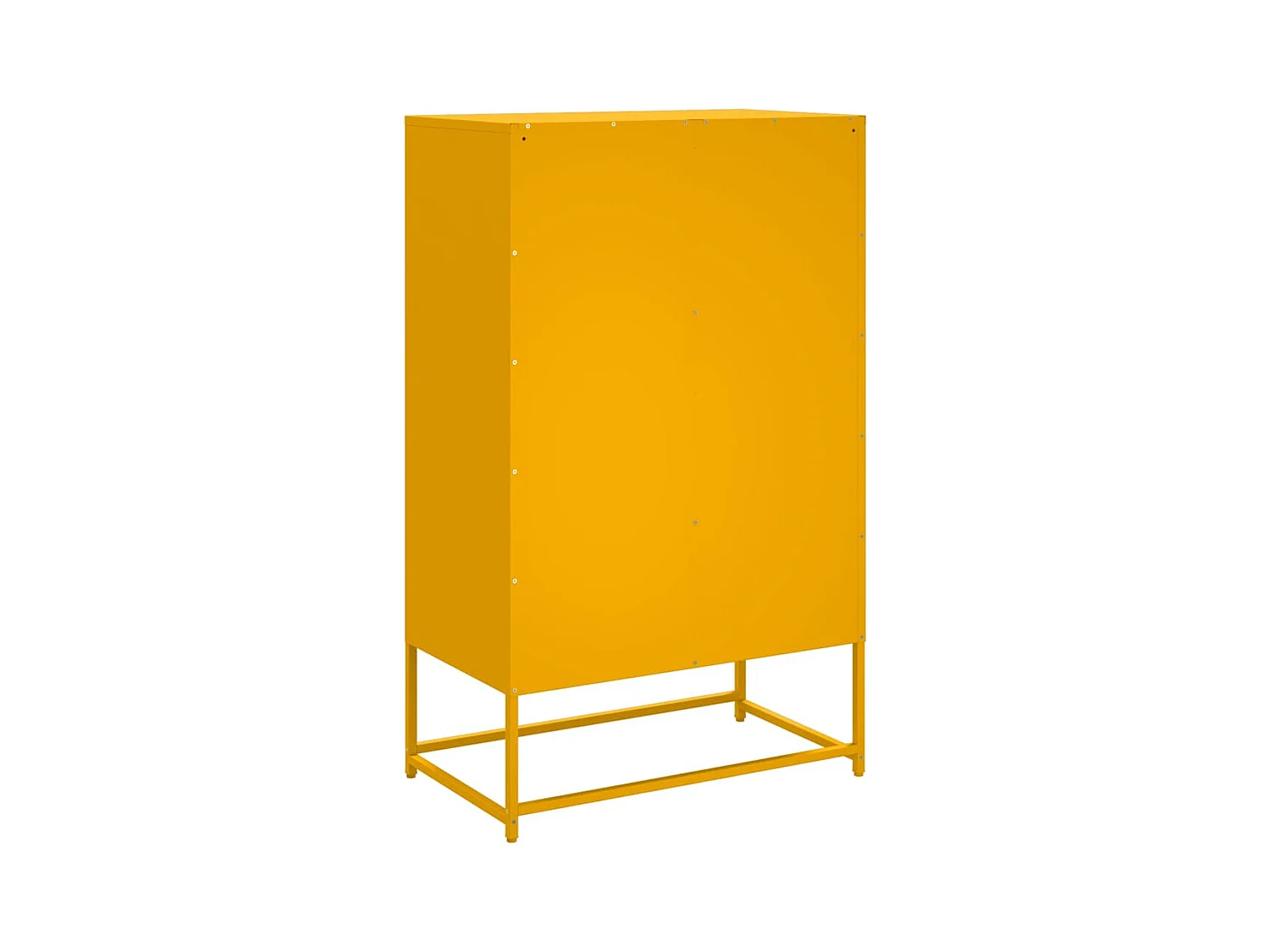 Buffet haut jaune moutarde 68x39x111,5 cm acier