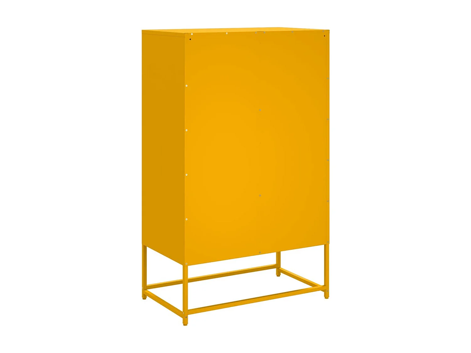 Buffet haut jaune moutarde 68x39x111,5 cm acier