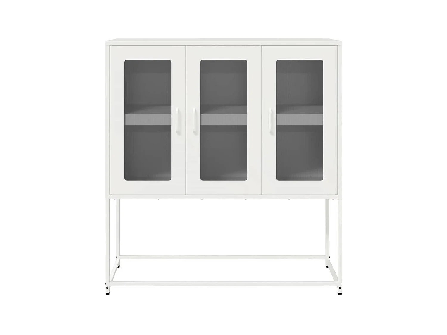 Buffet blanc 100,5x39x107 cm acier laminé à froid