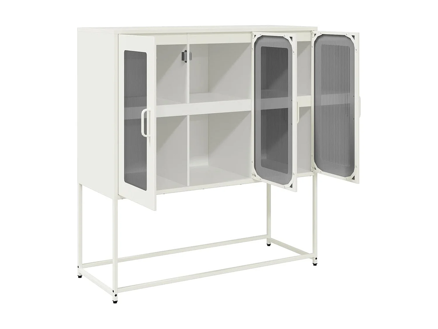 Buffet blanc 100,5x39x107 cm acier laminé à froid