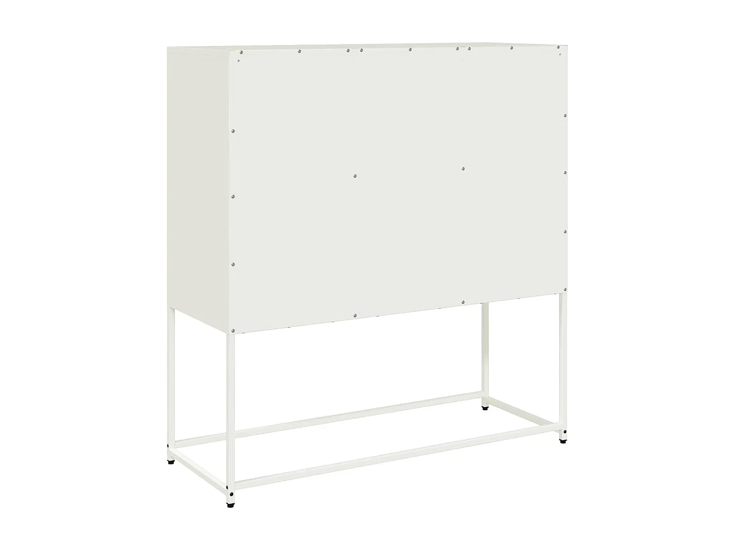 Buffet blanc 100,5x39x107 cm acier laminé à froid