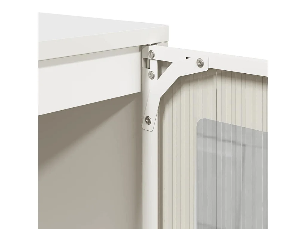 Buffet blanc 100,5x39x107 cm acier laminé à froid