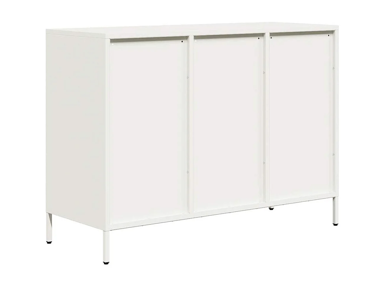 Buffet blanc 101,5x39x73,5 cm acier laminé à froid