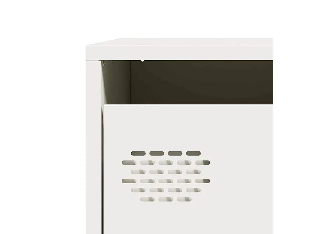 Buffet blanc 101,5x39x73,5 cm acier laminé à froid