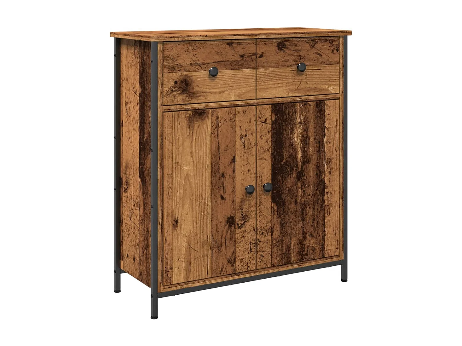 Buffet vieux bois 70x30x80 cm bois d'ingénierie