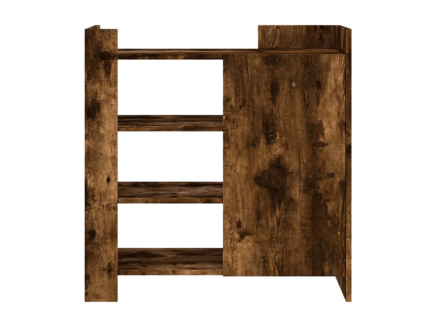 Buffet chêne fumé 73,5x35x75 cm bois d'ingénierie