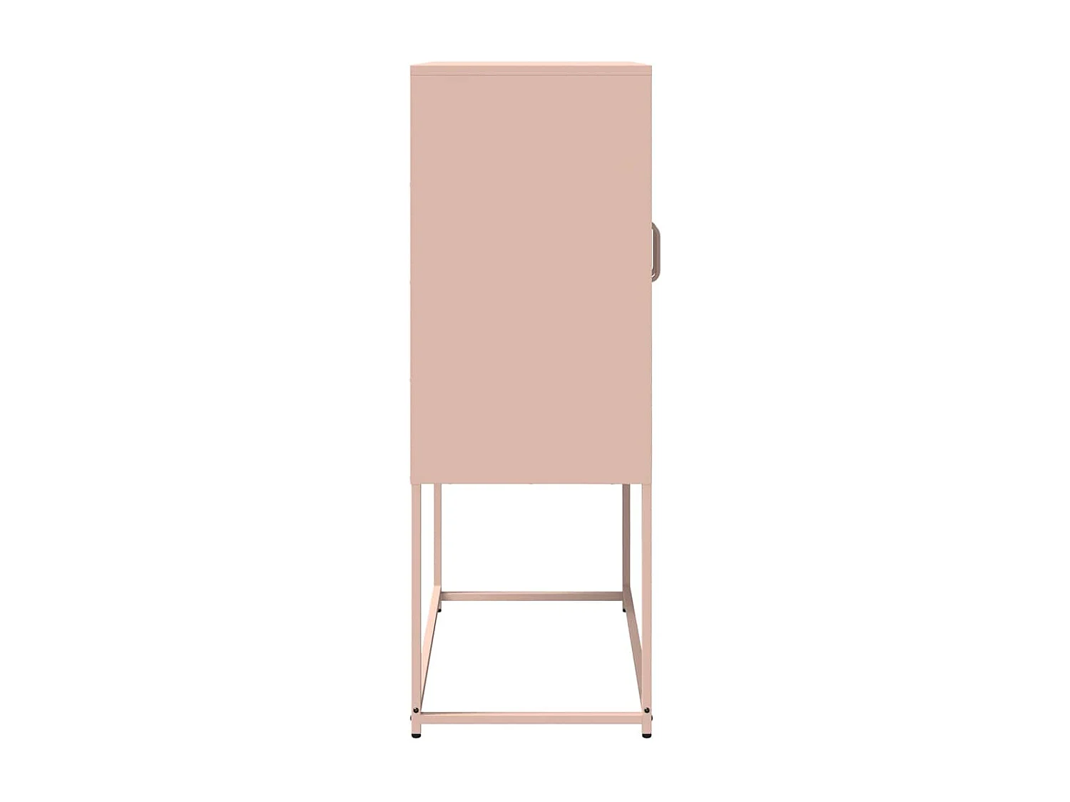 Buffet haut rose 68x39x107 cm acier