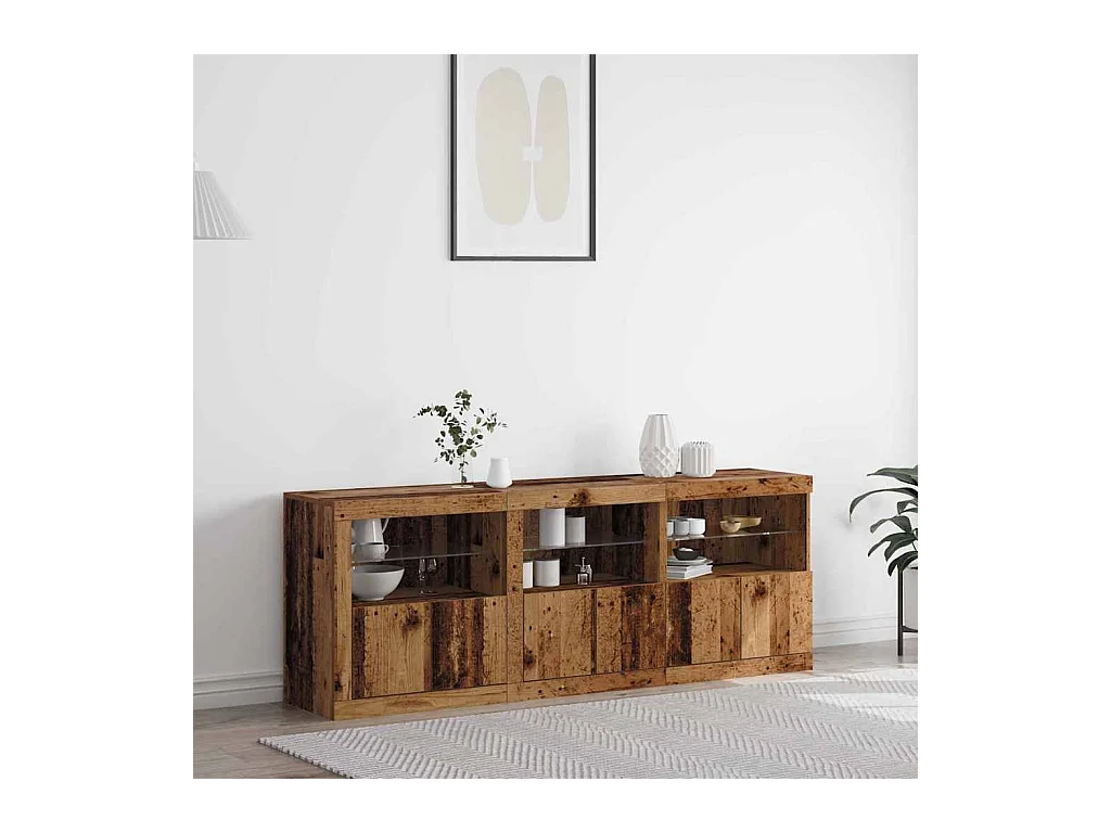 Buffet Bois ancien 181.5 x 37 x 67 cm Bois d'ingénierie