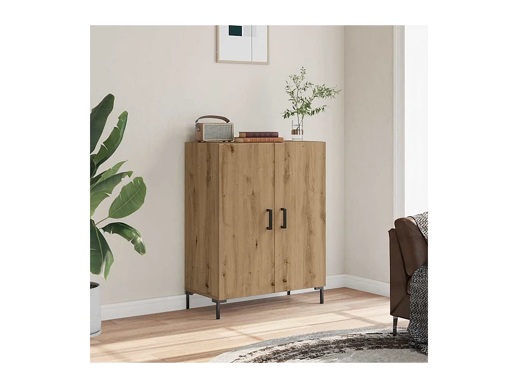Aparador de madera de ingeniería roble artisan 69,5x34x90 cm