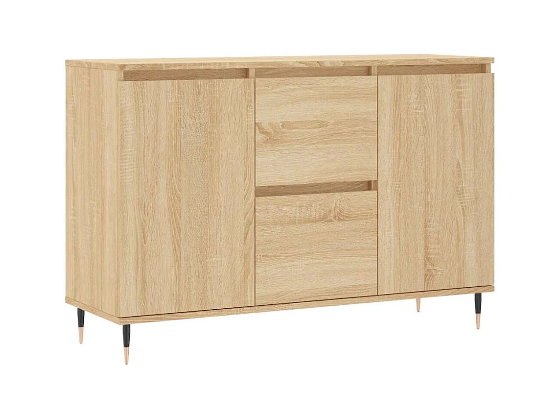 Buffet chêne sonoma 101,5x35x70 cm bois d'ingénierie