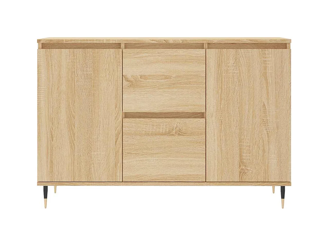 Buffet chêne sonoma 101,5x35x70 cm bois d'ingénierie