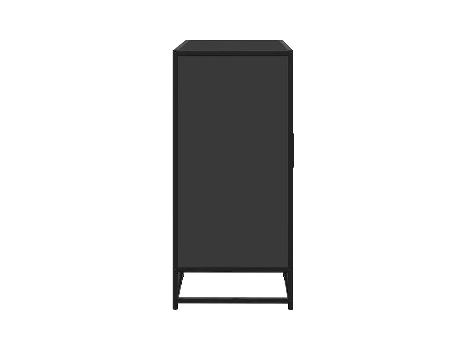 Buffet noir 92x35x76 cm bois d’ingénierie