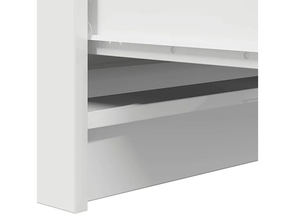 Aparador blanco 37,5x35x76 cm madera de ingeniería