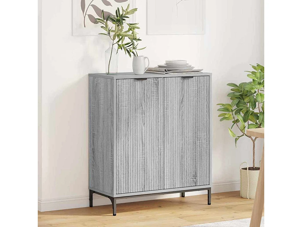 Buffet Sonoma gris 69,5 x 33 x 82 cm Bois d'ingénierie