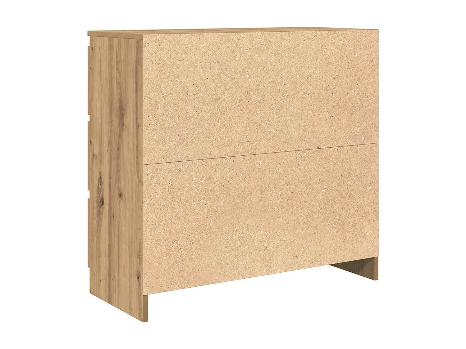 Buffet chêne artisanal 80x35x76 cm bois d'ingénierie