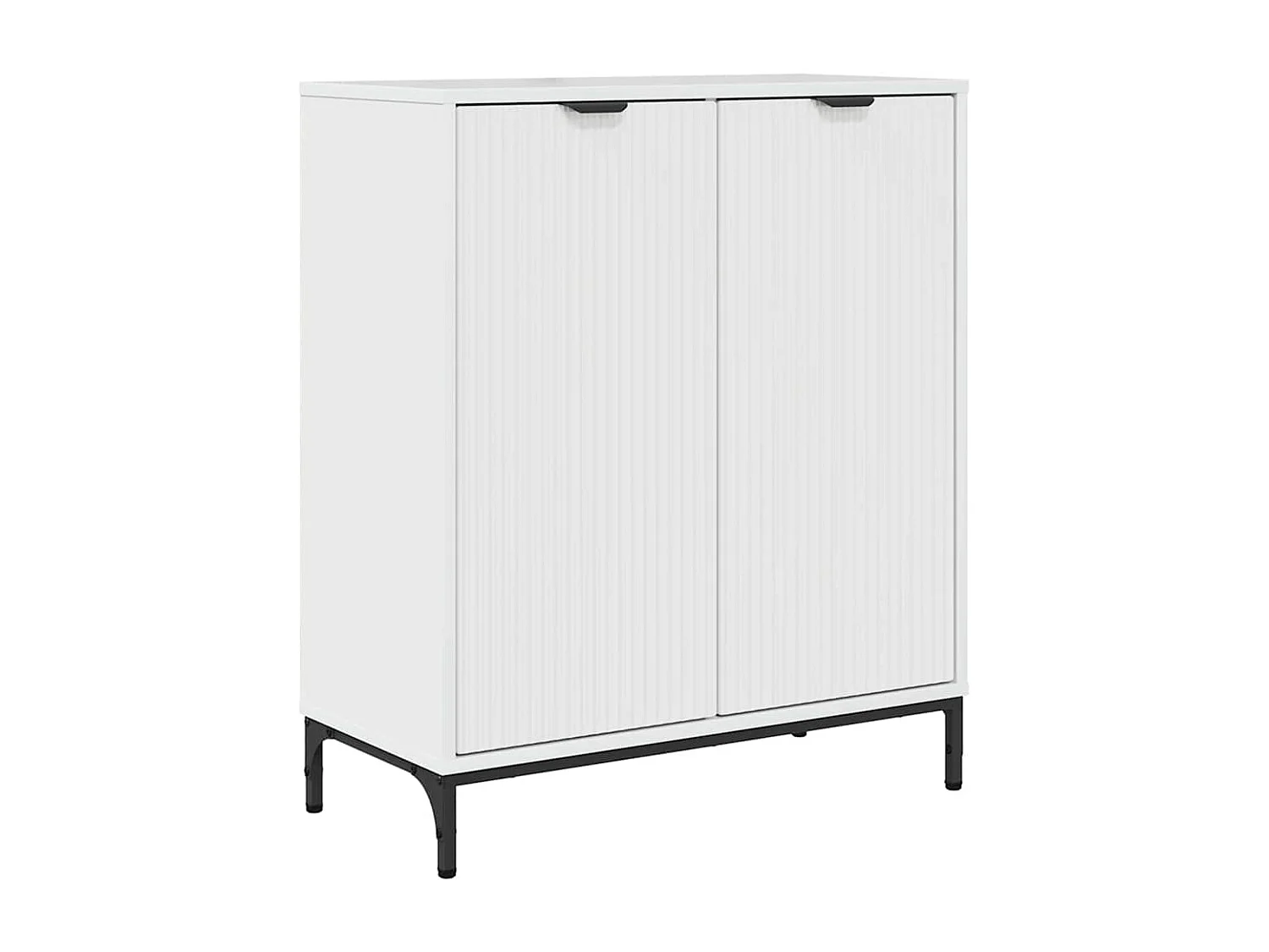 Buffet Branco brilhante 69.5 x 33 x 82 cm Madeira processada