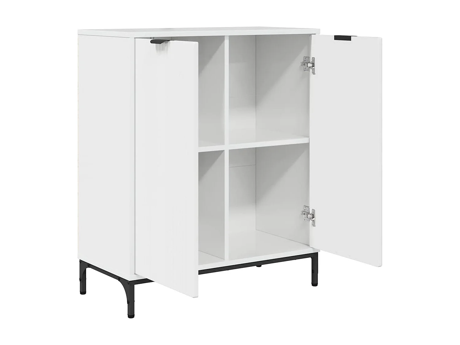 Buffet Branco brilhante 69.5 x 33 x 82 cm Madeira processada