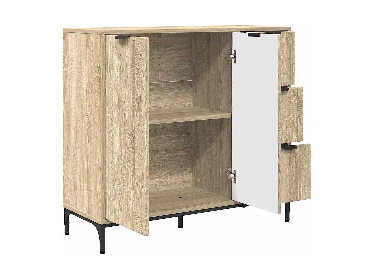 Buffet Carvalho sonoma 89,5 x 33 x 82 cm Madeira processada