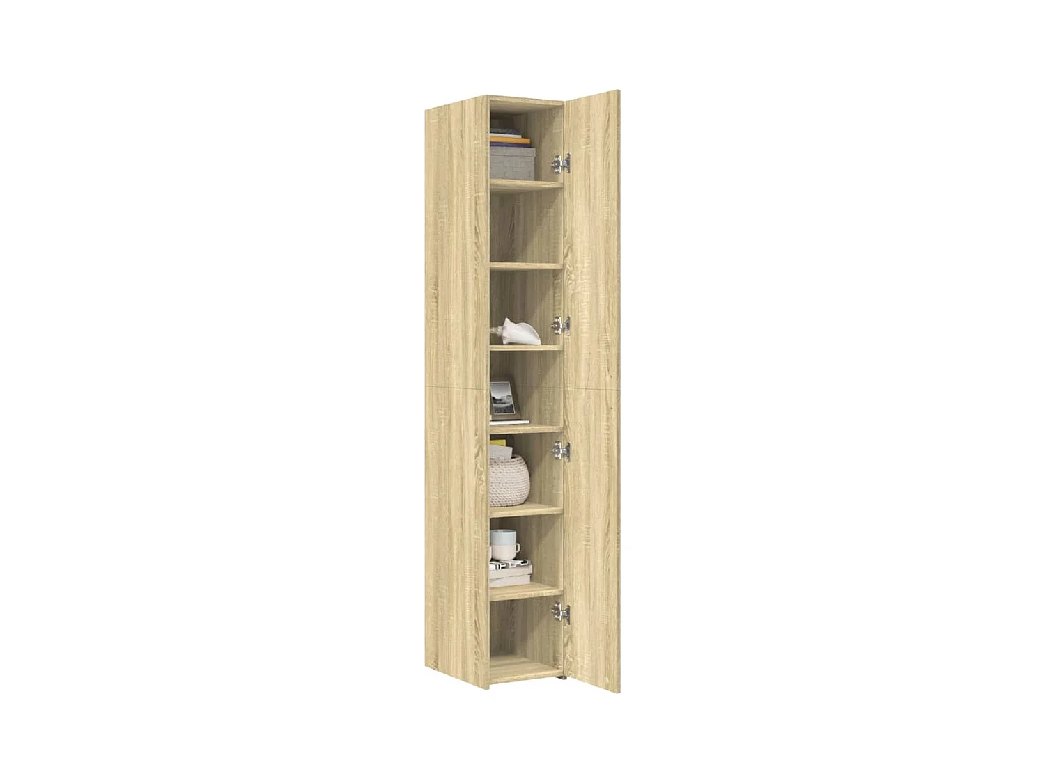 Buffet haut chêne sonoma 30x42,5x185 cm bois d'ingénierie