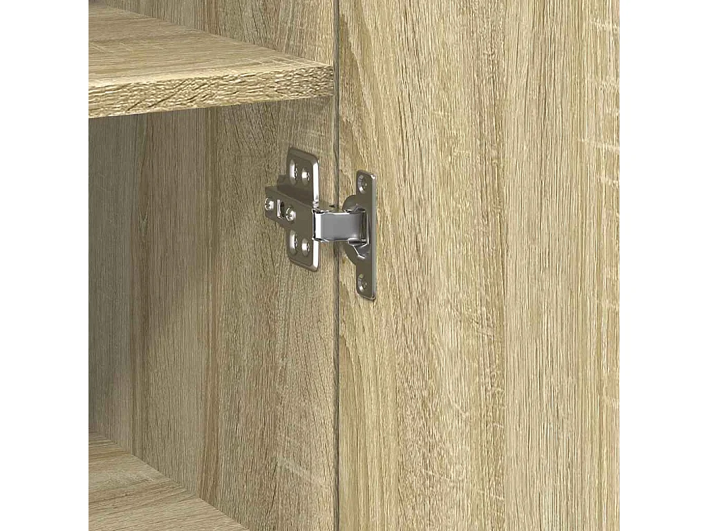 Buffet haut chêne sonoma 30x42,5x185 cm bois d'ingénierie