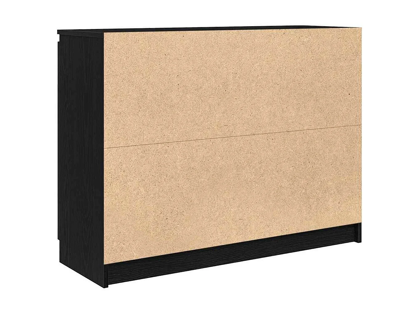 Buffet avec tiroirs chêne noir 100,5x35x76 cm bois d'ingénierie