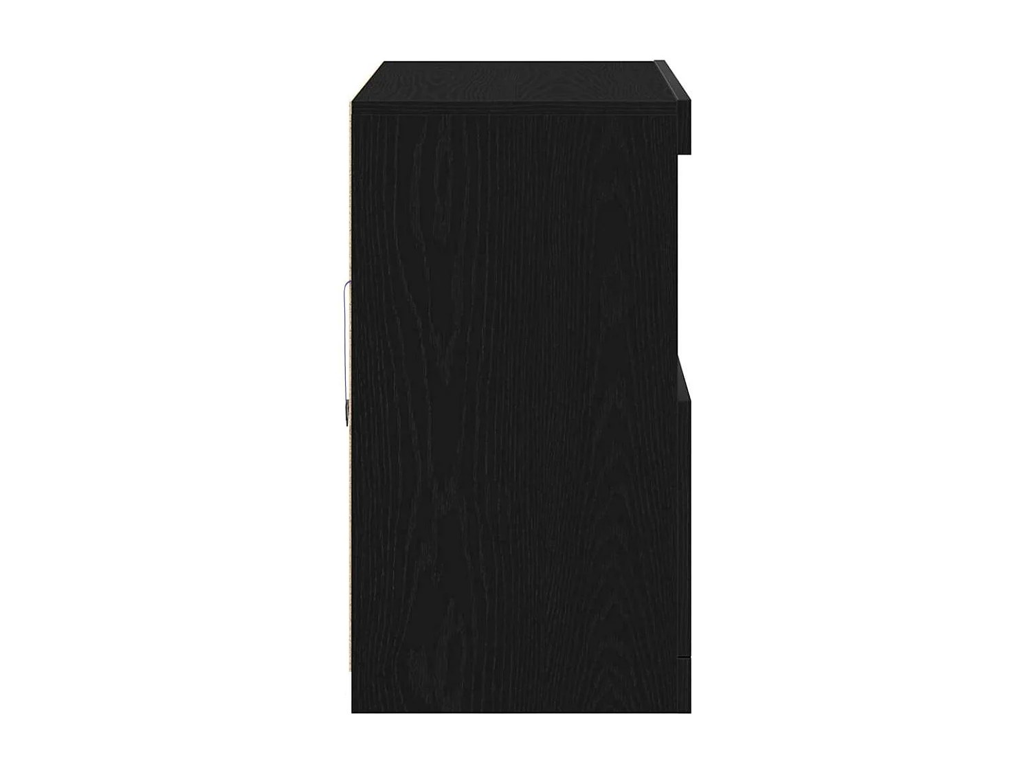 Buffet Noir 81 x 37 x 67 cm Bois d'ingénierie