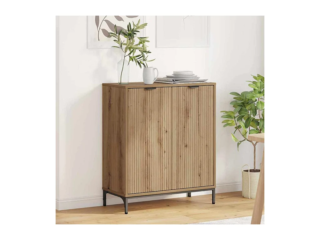 Vitrina Roble artisan 69.5 x 33 x 82 cm Madera contrachapada