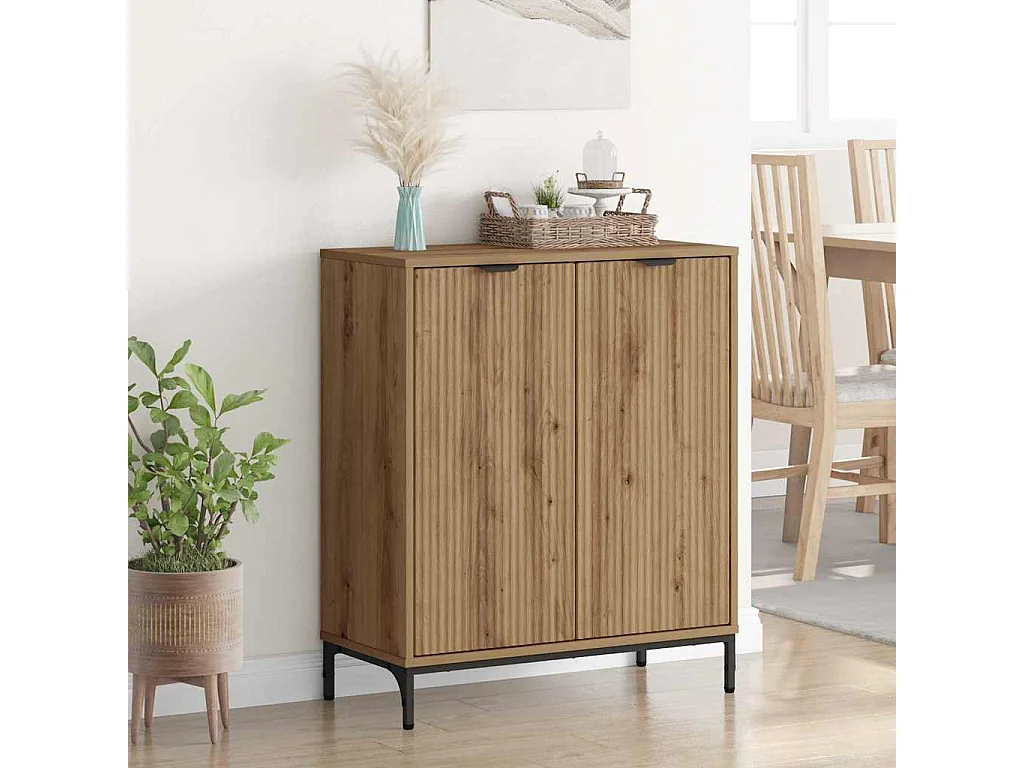 Vitrina Roble artisan 69.5 x 33 x 82 cm Madera contrachapada