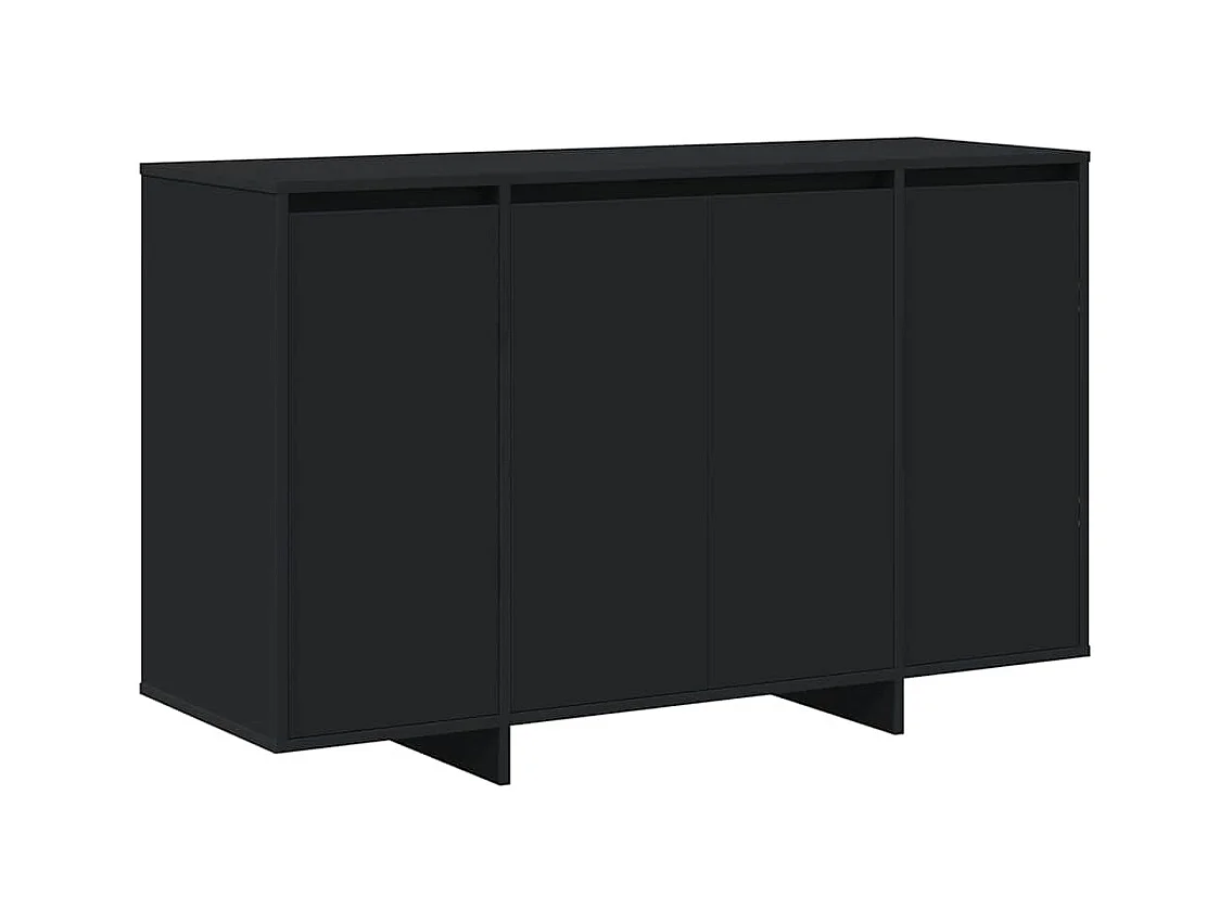 Buffet Noir 120 x 41 x 75 cm Bois d'ingénierie