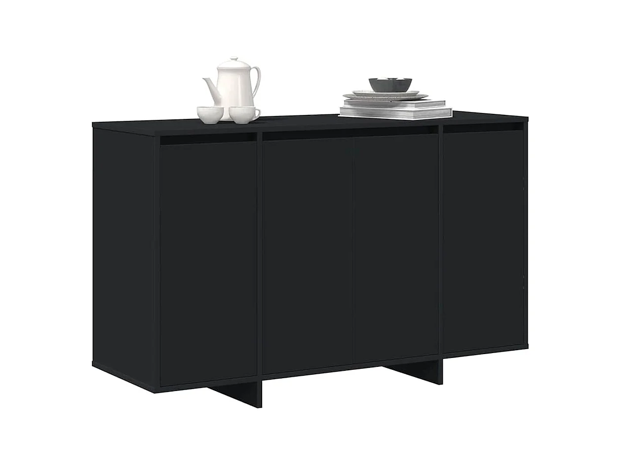 Buffet Noir 120 x 41 x 75 cm Bois d'ingénierie
