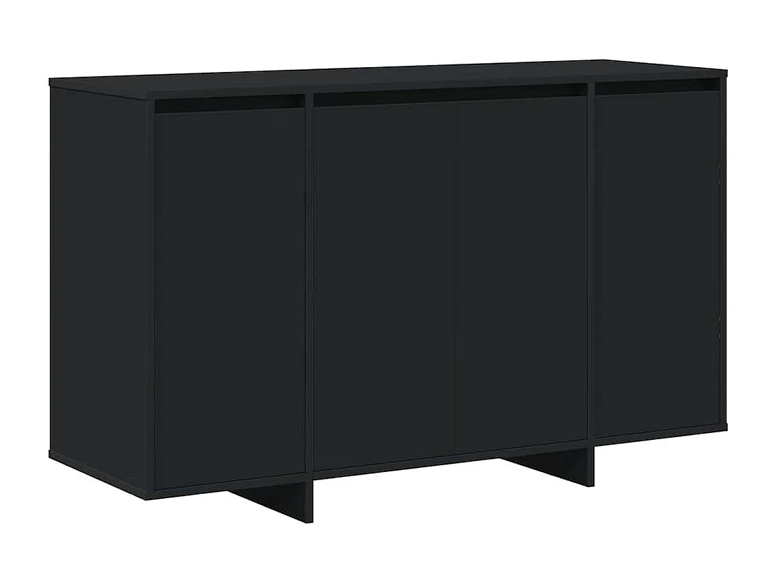 Buffet Noir 120 x 41 x 75 cm Bois d'ingénierie