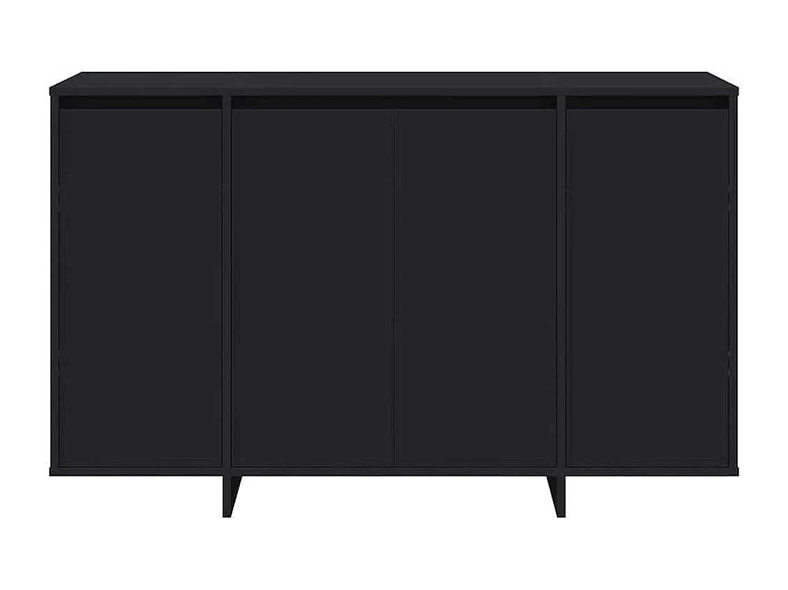Buffet Noir 120 x 41 x 75 cm Bois d'ingénierie