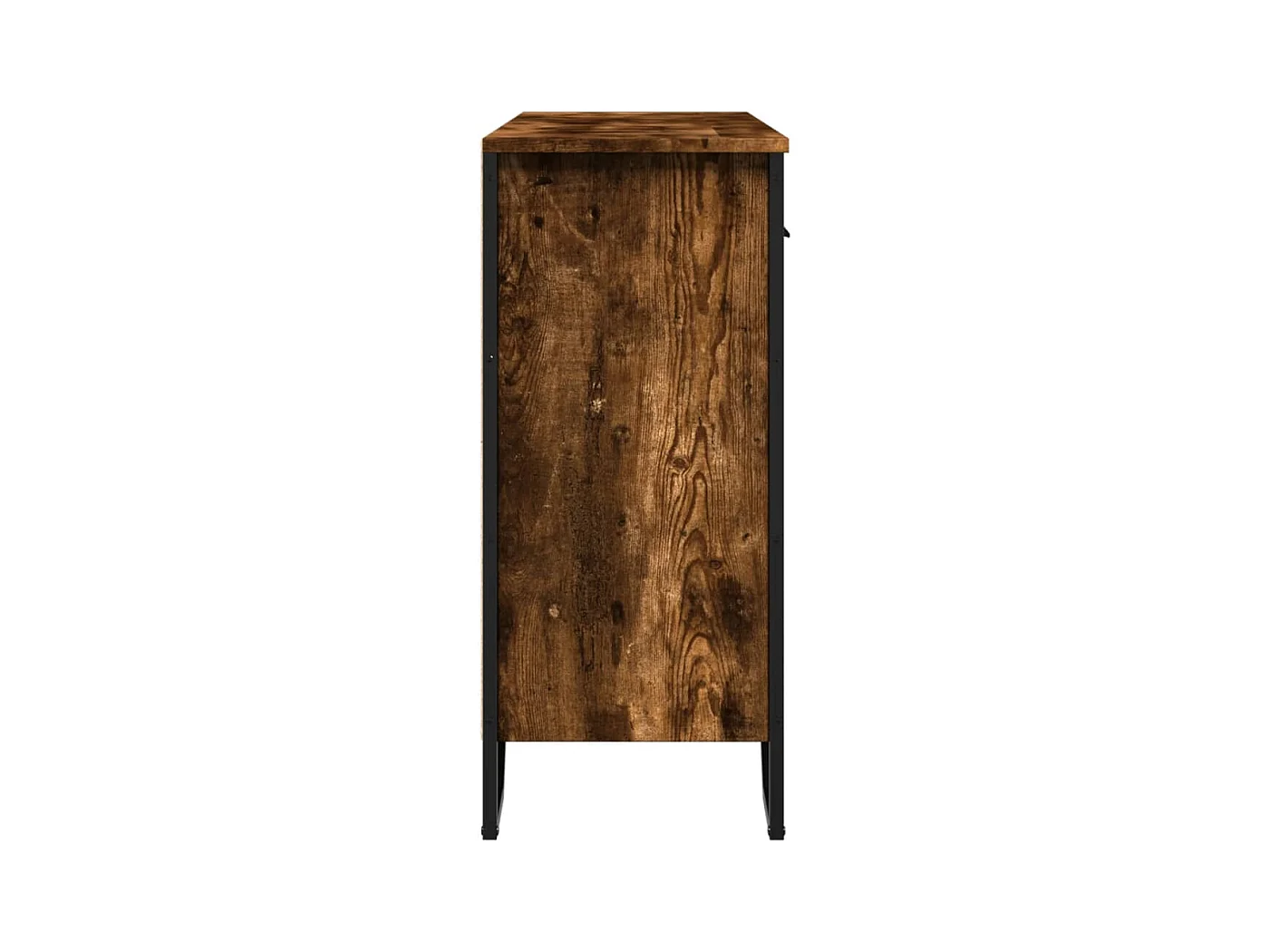 Buffet chêne fumé 97x32,5x74,5 cm bois d'ingénierie
