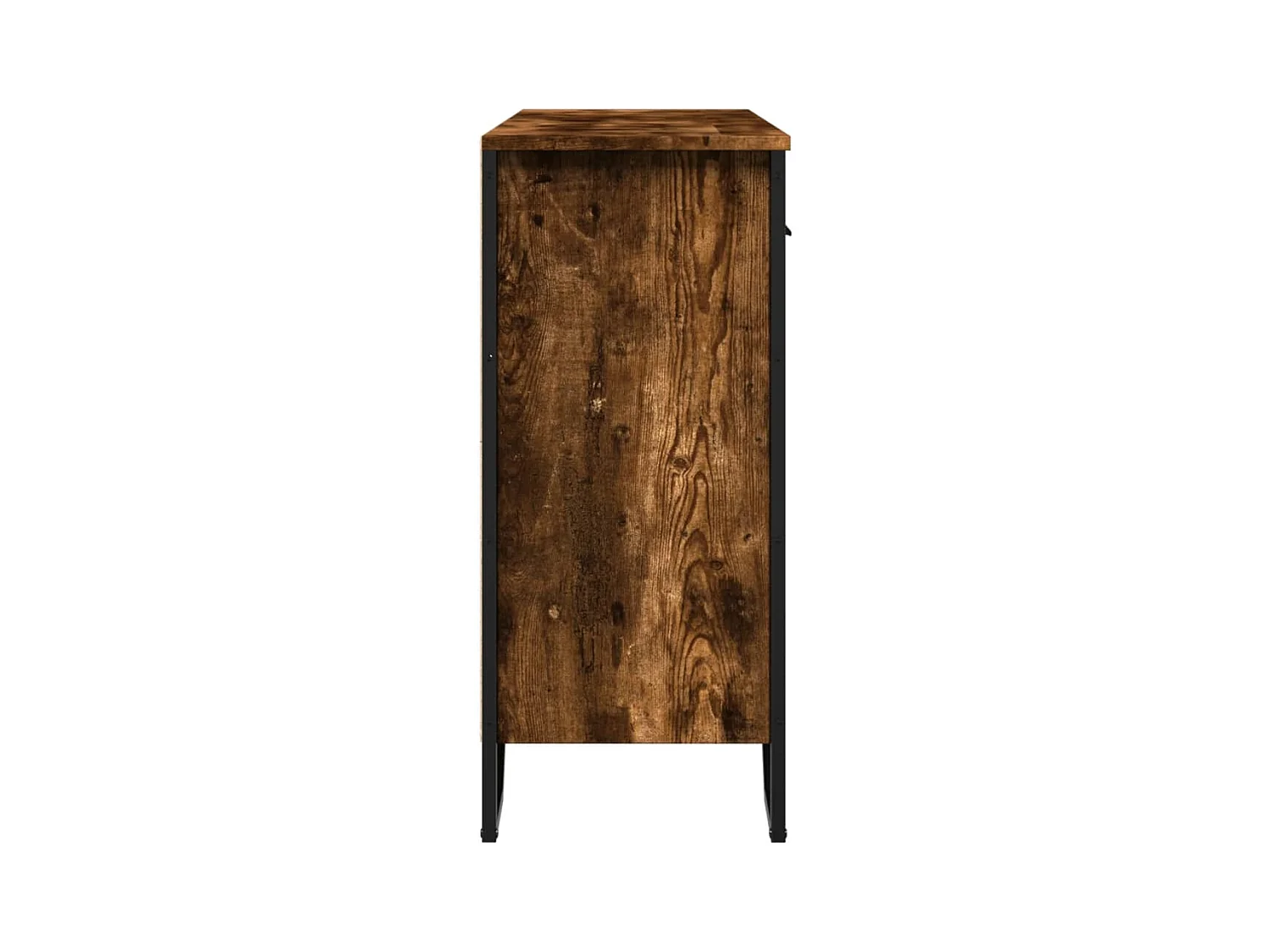 Buffet chêne fumé 97x32,5x74,5 cm bois d'ingénierie