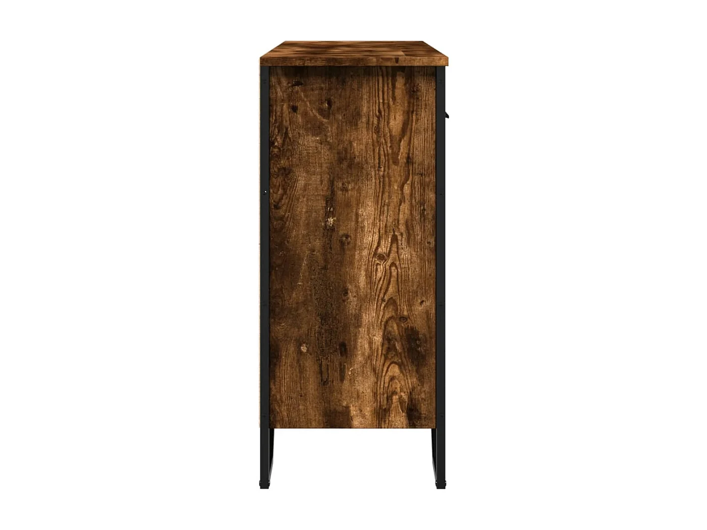 Buffet chêne fumé 97x32,5x74,5 cm bois d'ingénierie
