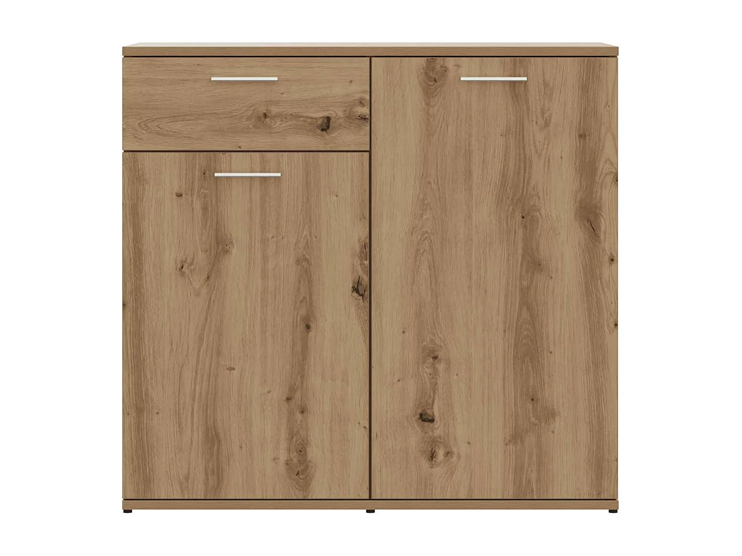 Buffet chêne artisanal 80x36x75 cm bois d'ingénierie