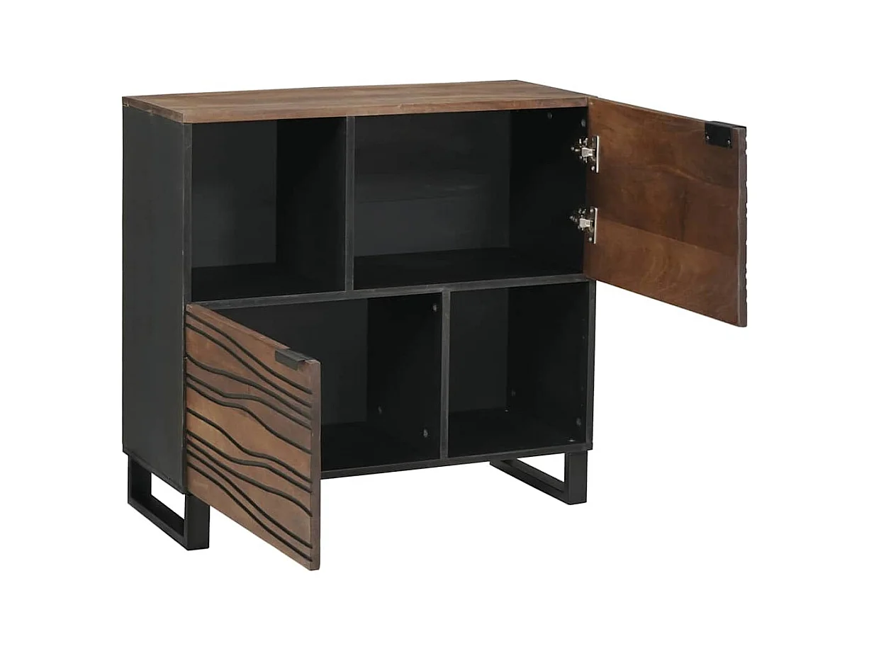 Buffet Marron 80 x 33 x 75 cm bois de manguier massif