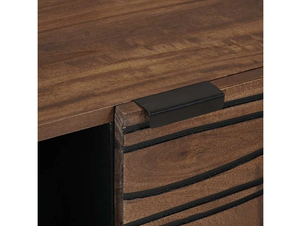 Dressoir Bruin 80 x 33 x 75 cm massief mangohout