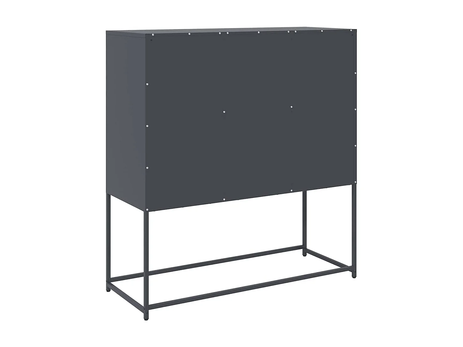 Buffet anthracite 100,5x39x107 cm acier laminé à froid